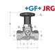 +GF+ JRG LegilStop Geradsitzventil PN16 totraumfre IG 1/2" DN15 mit Entleerstopfen 1/4"