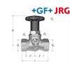 +GF+ JRG LegilStop Geradsitzventil PN16 totraumfre IG 1/2" DN15 mit Entleerstopfen 1/4"