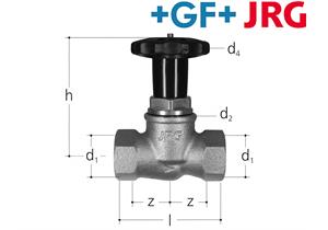 +GF+ JRG LegilStop Geradsitzventil PN16 totraumfre IG 1/2" DN15