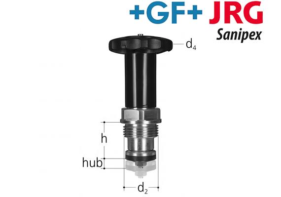 +Gf+ JRG LegioStop Schrägsitzventil Oberteil PN 16 IG 2" DN 50