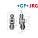 +GF+ JRG Sanipex Anschluss T-Stück Rotguss mit Flansch IG 1/2" x Ø20 / Ø16 mm