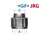+GF+ JRG Sanipex Bördel-Verschraubung Messing Ø12 M17x1.25