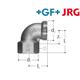 +GF+ JRG Sanipex Bogen 90° auf Verteiler Rotguss mit IG 3/4" und AG 1"