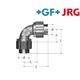 +GF+ JRG Sanipex Bogen 90° Rotguss AG d 20 mm Bördelverschraubung