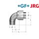 +GF+ JRG Sanipex Bogen 90° Rotguss d 16 mm AG 1/2" Brödelverschraubung