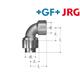 +GF+ JRG Sanipex Bogen 90° Rotguss d 20 mm IG 3/4" Brödelverschraubung