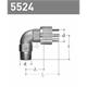 +GF+ JRG Sanipex Bogen mit Aussengewinde Rotguss d 12 mm AG 1/2"