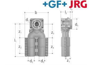 +GF+ JRG Sanipex Dose 2-fach 90° GN 1/2" d16-d16