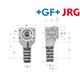 +GF+ JRG Sanipex Dose 90° Anschlussdose GN 3/4" 20mm