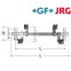 +GF+ JRG Sanipex Halterung Stahl für Verteiler verzinkt Länge 480 mm
