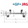 +GF+ JRG Sanipex Halterung Stahl für Verteiler verzinkt Länge 480 mm