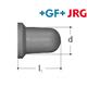 +GF+ JRG Sanipex Kappe aus Kunststoff PVDF Ø 12 mm für Bördelverschraubungen