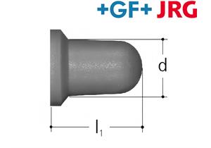 +GF+ JRG Sanipex Kappe aus Kunststoff PVDF Ø 12 mm für Bördelverschraubungen