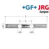 +GF+ JRG Sanipex Kastenhalter / Dosenhalter doppelt Stahl Abstand 100 L 500 mm