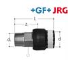 +GF+ JRG Sanipex MT Übergang Rotguss mit AG 3/4" x Ø 26 mm