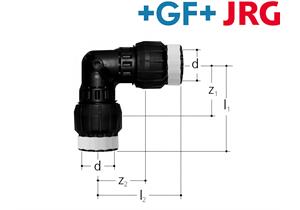 +GF+ JRG Sanipex MT Winkel 90° PPSU Ø 26 mm