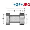 +GF+ JRG Sanipex Muffen-Verschraubung Rotguss IG/IG G 1" DN 20 Länge 64 mm