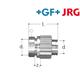+GF+ JRG Sanipex Reduzierung für Bördelverschraubung Rotguss d 20 / d 16 mm