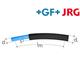 +GF+ JRG Sanipex Rohr in Rohr in Ringen PE-Xc d 12 mm blau mit Schutzrohr