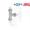 +GF+ JRG Sanipex T-Stück egal Rotguss d12 mm Bördel-Verschraubung