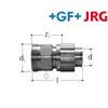 +GF+ JRG Sanipex Übergang auf Verteiler Rotguss d 20 mm AG 1" Bördelverschraubung