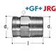 +GF+ JRG Sanipex Übergang auf Verteiler Rotguss mit AG 3/4" und AG 1"
