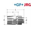 +GF+ JRG Sanipex Übergang Rotguss d 16 mm / AG d1 3/4" Bördel-Verscharubung