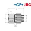 +GF+ JRG Sanipex Übergang Rotguss d 16 mm / IG d1 1/2" Bördel-Verschraubung