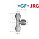 +GF+ JRG Sanipex Übergangs T-Stück MF Rotguss d 16 mm Abgang d2 1/2"