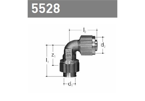 +GF+ JRG Sanipex Übergangsbogen MF Rotguss d 12 mm 1/2"