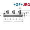 +GF+ JRG Sanipex Verteiler 3-fach Rotguss AG 1" auf Ø20 mm