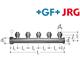 +GF+ JRG Sanipex Verteiler 5-fach Rotguss AG 1" auf Ø16 mm
