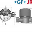 +GF+ JRG Sanipex Wasserzähler für Kaltwasser bis 30° und Qn 1.5m3/h aus Messing | Bild 2
