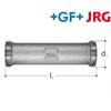 +GF+ JRG Zwischenstück Rotguss AG/AG G 1" DN 20 mm Länge 110 mm
