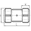 +GF+ Primofit Kupplung kurz Egal Stahlrohr 3/4" auf PE Ø 25x2.3mm L 89mm mit Stützhülse | Bild 2