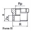 +GF+ Reduktionsnippel Nr. 8241 kurz Siliziumbronze AG 2" x IG 1 1/2" | Bild 2