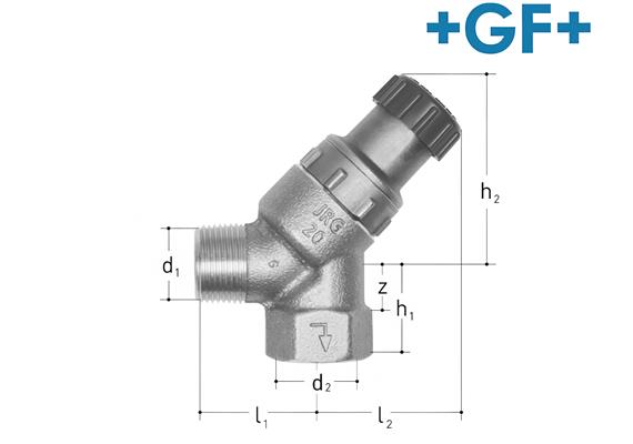 +GF+ Sicherheitsventil JRGARANT 3/4" DN20 1-10 bar mit Werkseinstellung 6 bar