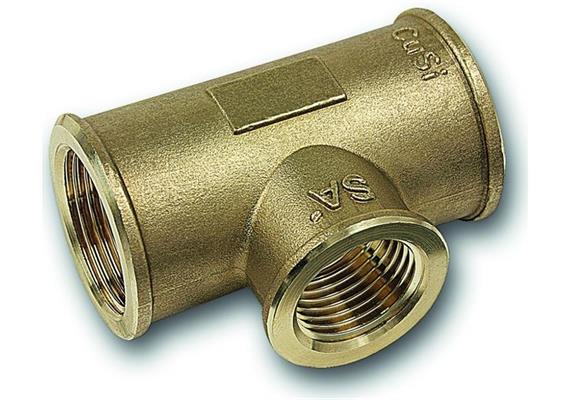 +GF+ T-Stück egal Nr. 8130 Siliziumbronze 1 1/2" 90° mit Innengewinde