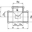 +GF+ T-Stück egal Nr. 8130 Siliziumbronze 3/4" 90° mit Innengewinde | Bild 2
