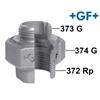 +GF+ Verschraubung Nr. 332 ohne Dichtung 5/4" Innen- /Aussengewinde verzinkt - NIK