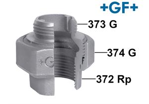 +GF+ Verschraubung Nr. 332 ohne Dichtung 5/4" Innen- /Aussengewinde verzinkt - NIK