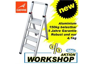 GIERRE Stufenstehleiter Mini Slimstep 3 Stufen - EHD