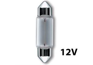 Glühlampe Sofitte 12V 5W C5W L=36mm, passend für Schluss-, Kennzeichen-, Umrissleuchten