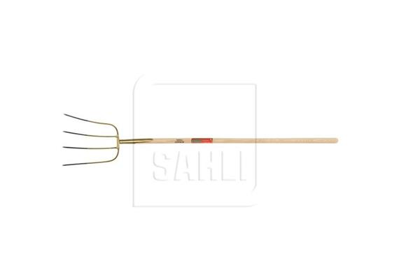 Grasgabel - SAHLI Superieur, 4 Zinken, B 320mm, Zinkenlänge 370mm, Stiel 1350 / Ø36mm