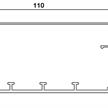 Hager Kabelkanal Tehalit PVC Lichtgrau RAL7035 40 x 110 mm Länge 2m | Bild 2