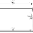 Hager Kabelkanal Tehalit PVC Lichtgrau RAL7035 40 x 90 mm Länge 2m - 447 | Bild 2