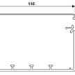 Hager Kabelkanal Tehalit PVC Lichtgrau RAL7035 60 x 110 mm Länge 2m | Bild 2
