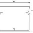 Hager Kabelkanal Tehalit PVC Lichtgrau RAL7035 60 x 90 mm Länge 2m | Bild 2