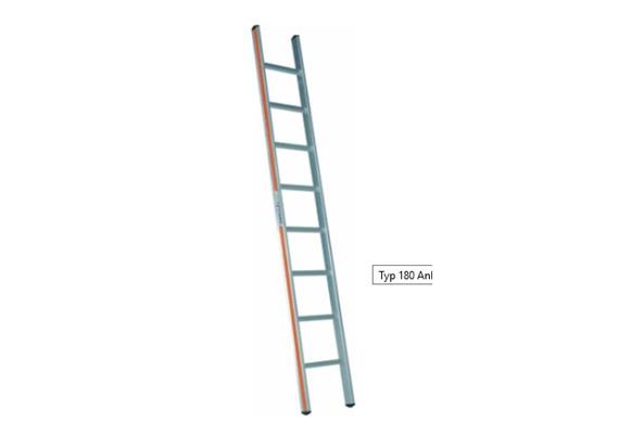 HB ALU Anlegeleiter HB Typ 180 1-teilig 10 Sprossen L 3.03m B .37cm Gewicht 7kg - HB