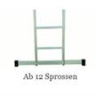 HB ALU Anlegeleiter HB Typ 180 1-teilig 12 Sprossen L 3.59m B.37 cm Gewicht 8.5kg | Bild 2